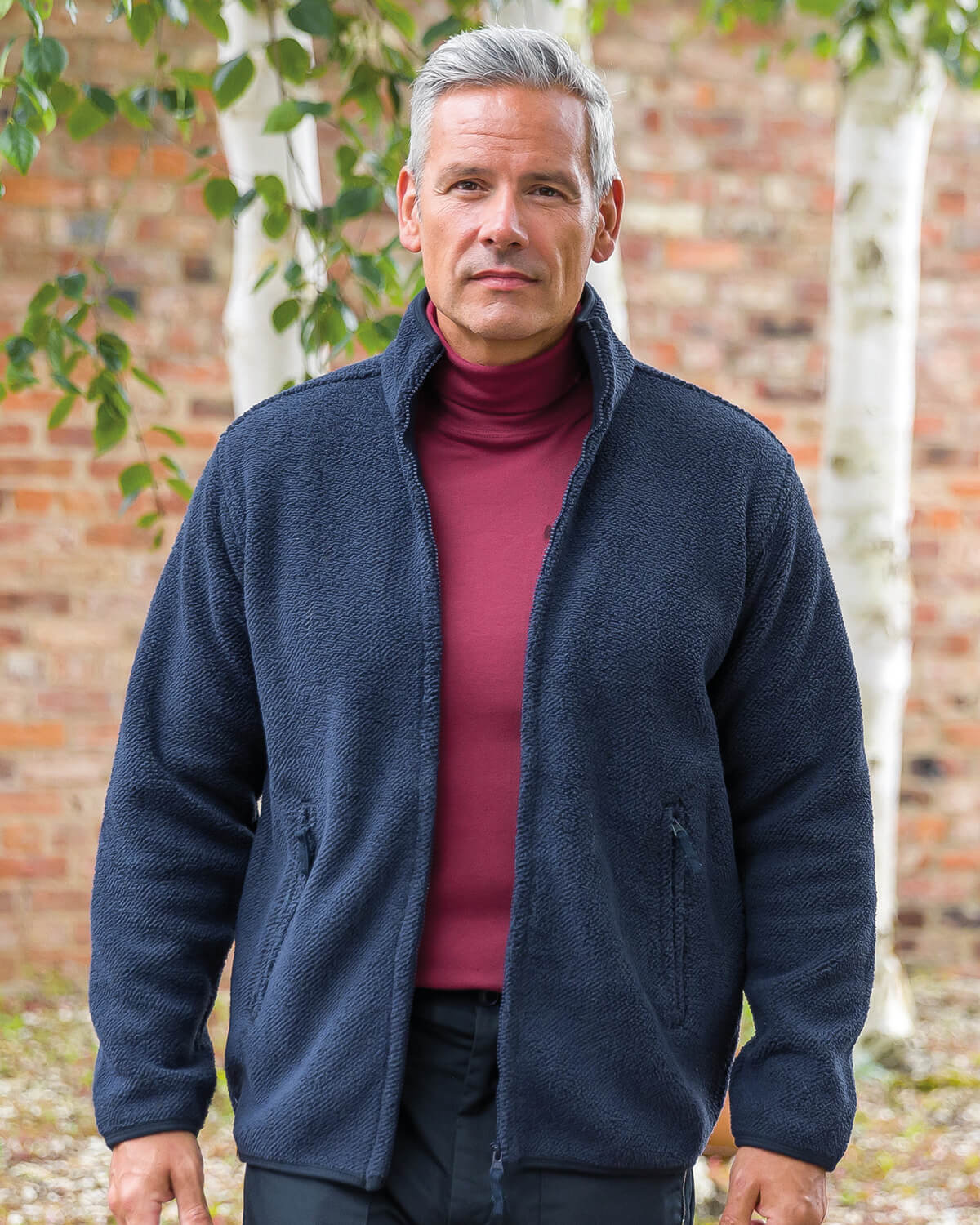 Montreal Fleece Zip Jacket - Navy