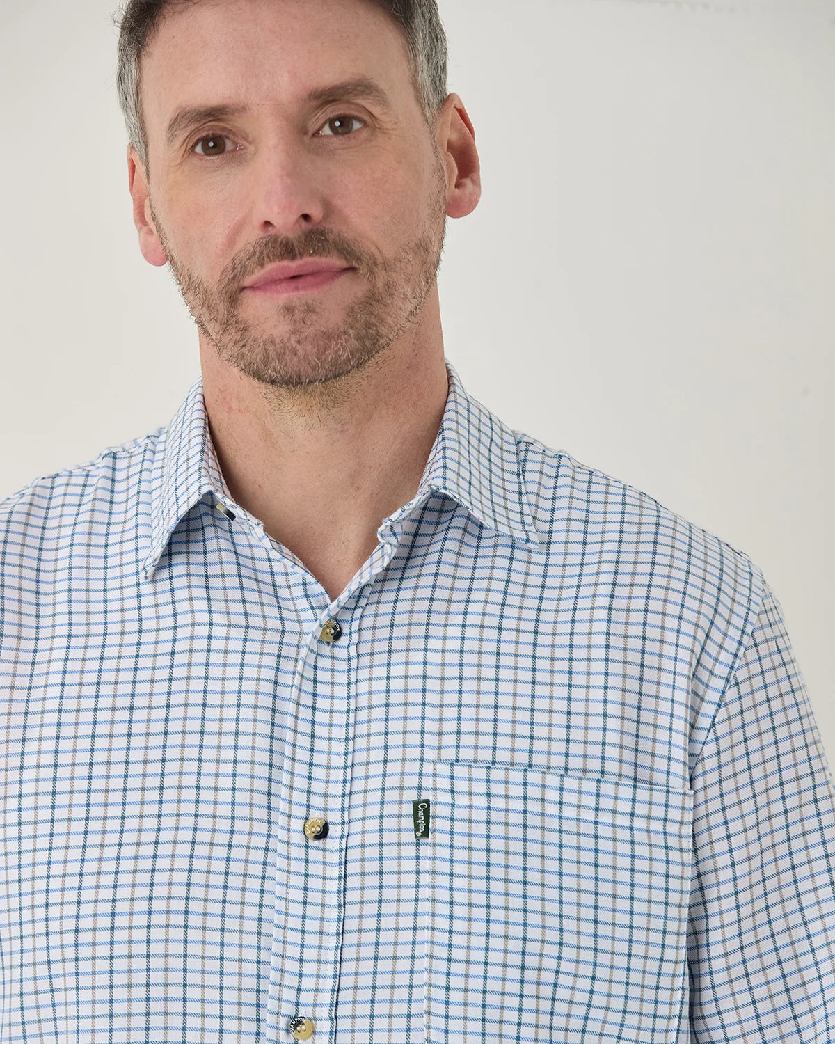 Mens Long Sleeve Casual Check Shirt - Trent