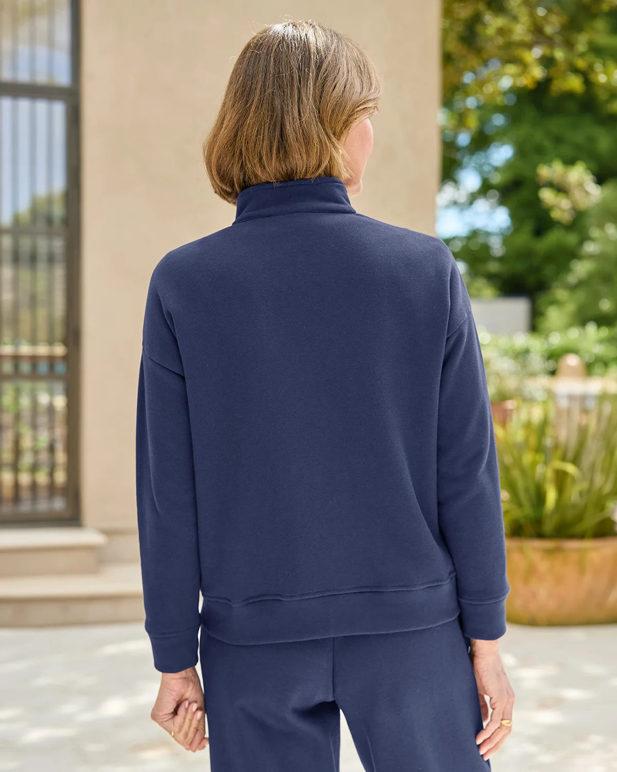 Taylor Cotton Mix Leisure Cardigan - Navy