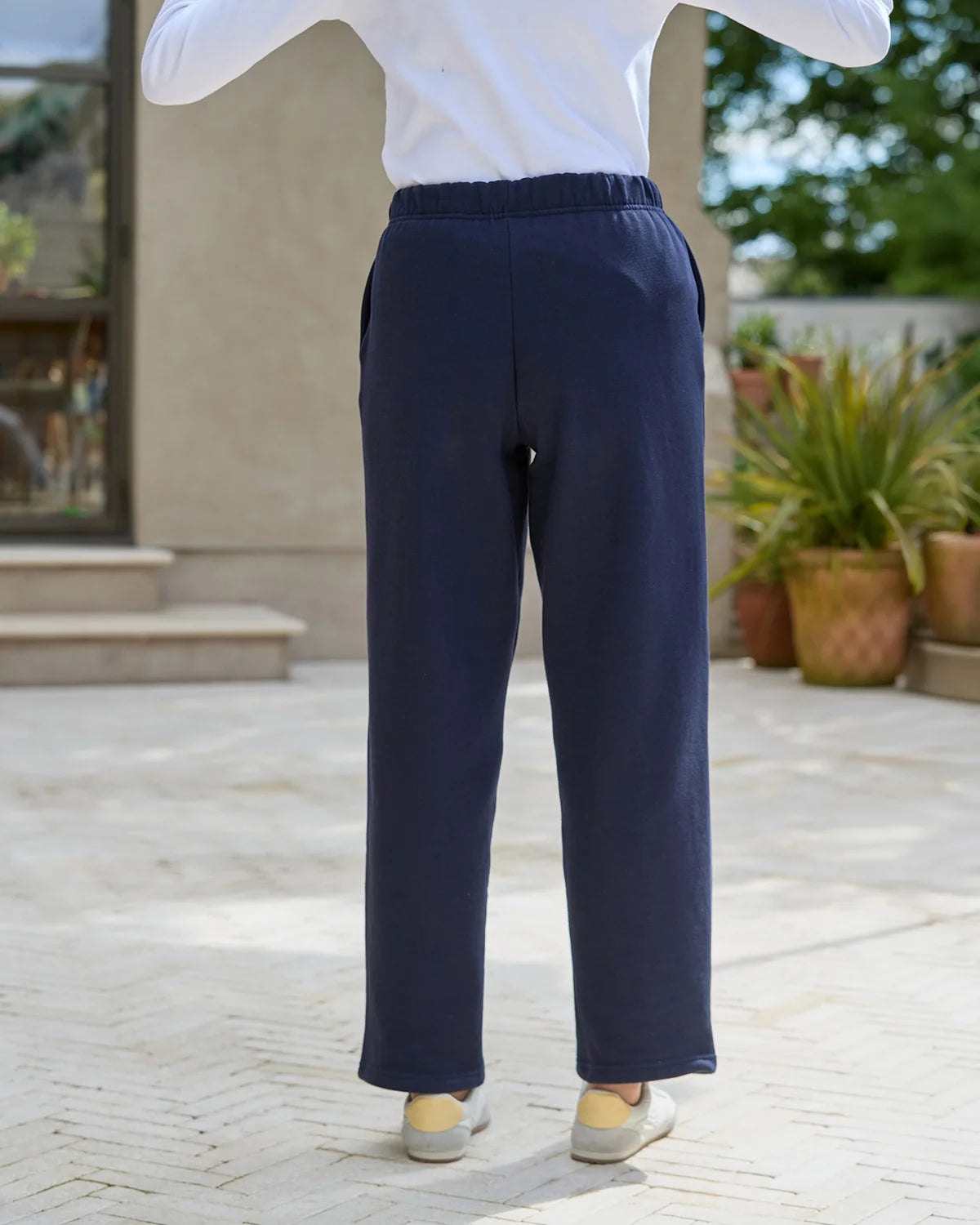 Taylor Cotton Mix Leisure Trousers - Navy