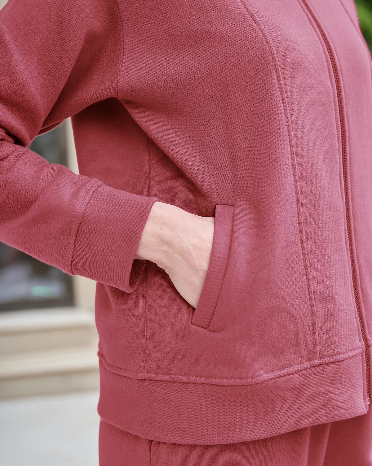 Taylor Cotton Mix Leisure Cardigan - Red