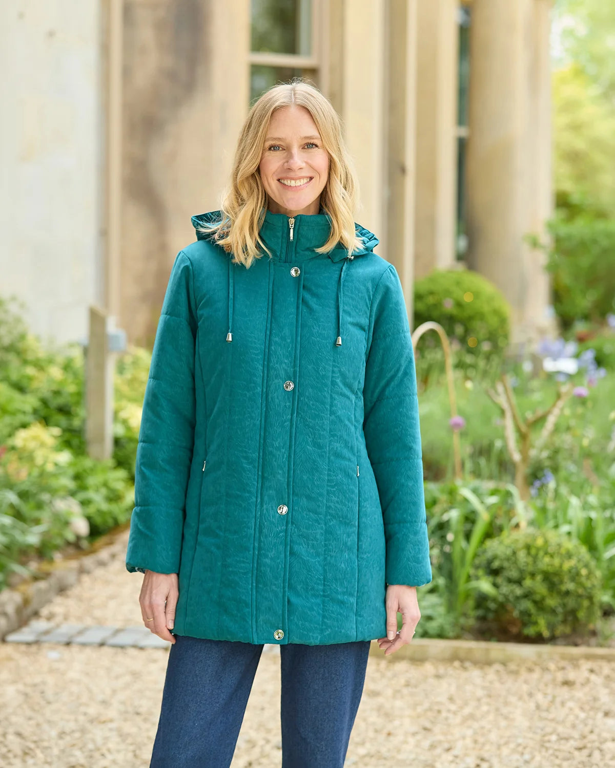 Margaret Showerproof Coat - Teal