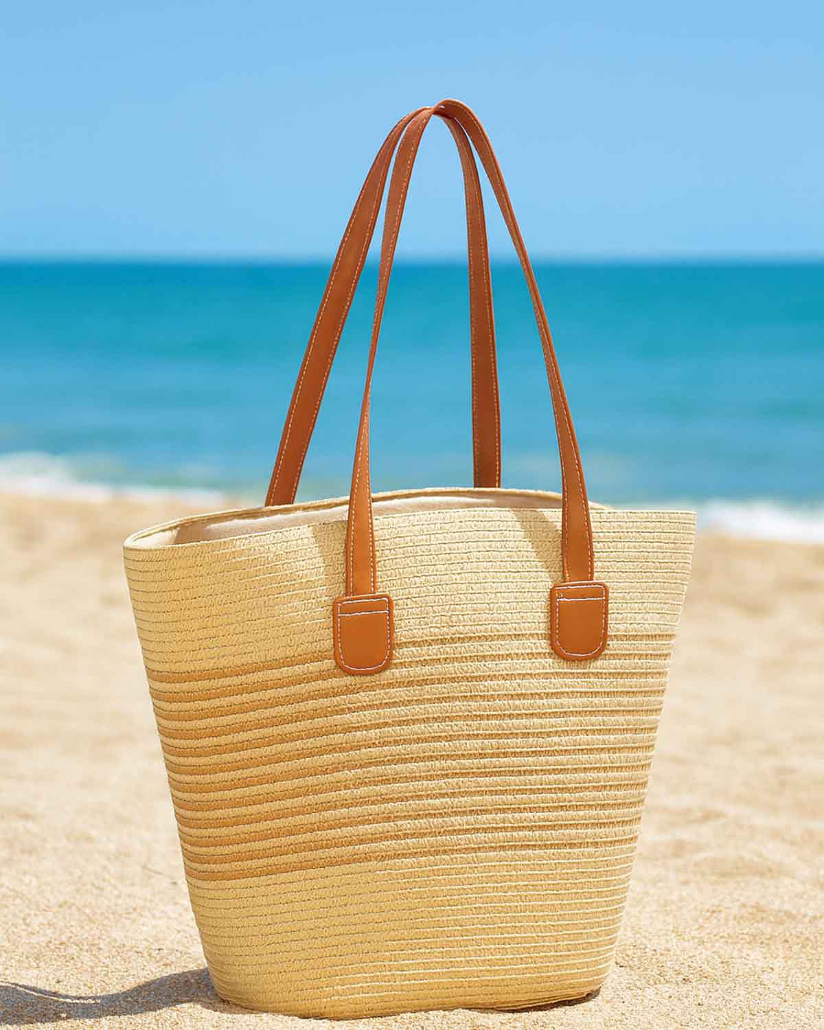 Skylar Woven Beach Bag - Country Collection