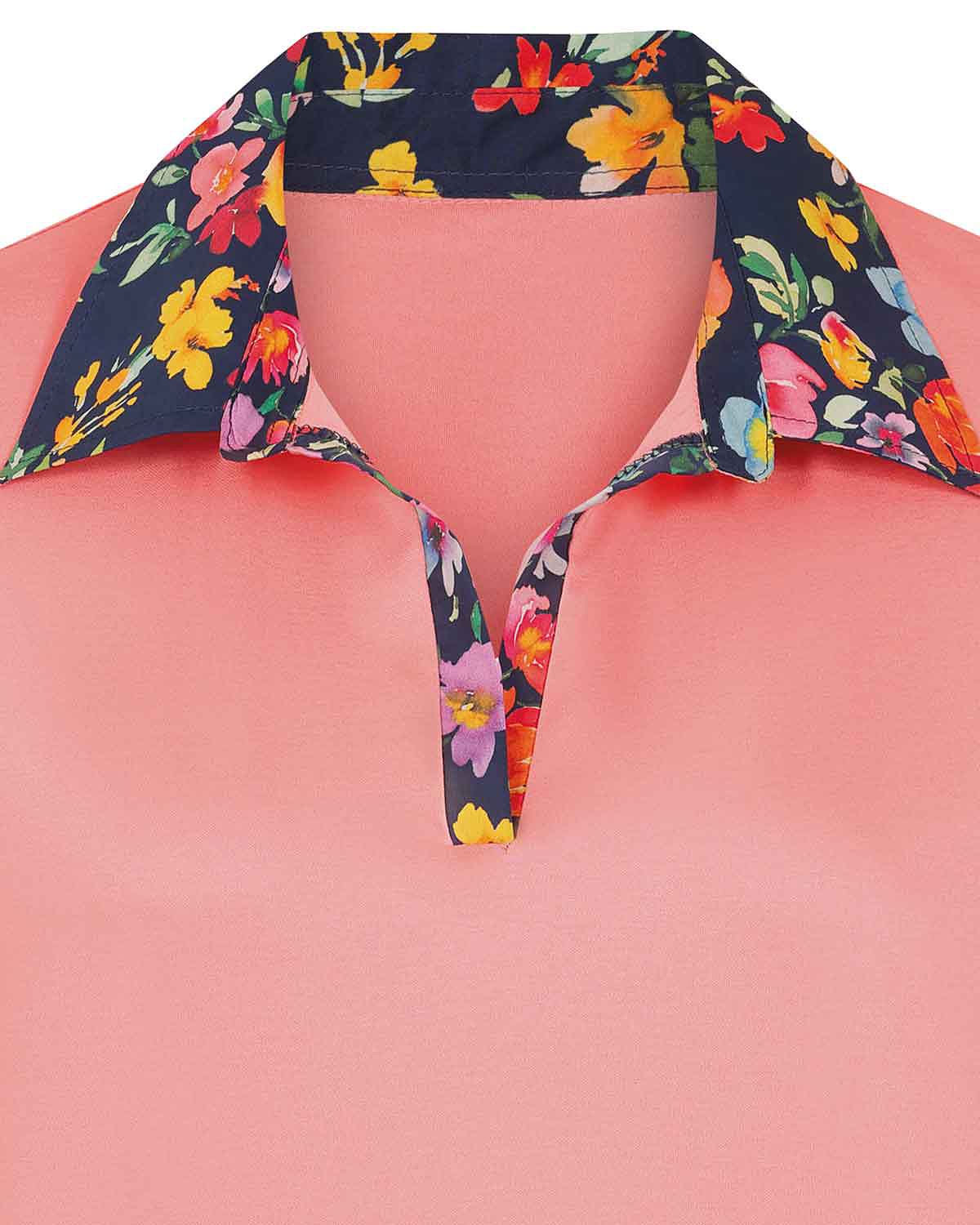 Clarissa Trimmed Short Sleeved Cotton Polo Top - Image 5 - Country Collection