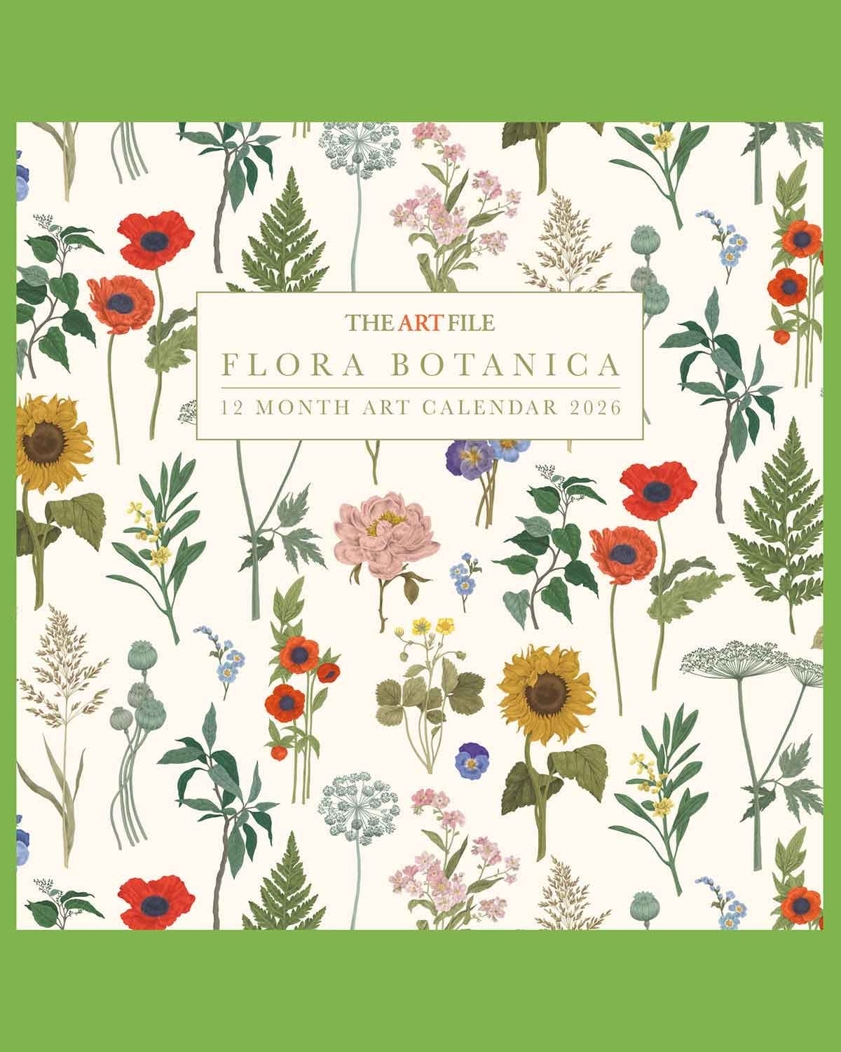 2026 Illustrated Wall Calendar - Floral
