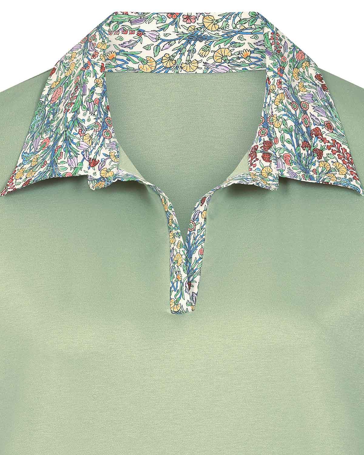 Fiona Trimmed Short Sleeved Cotton Polo Top - Image 5 - Country Collection