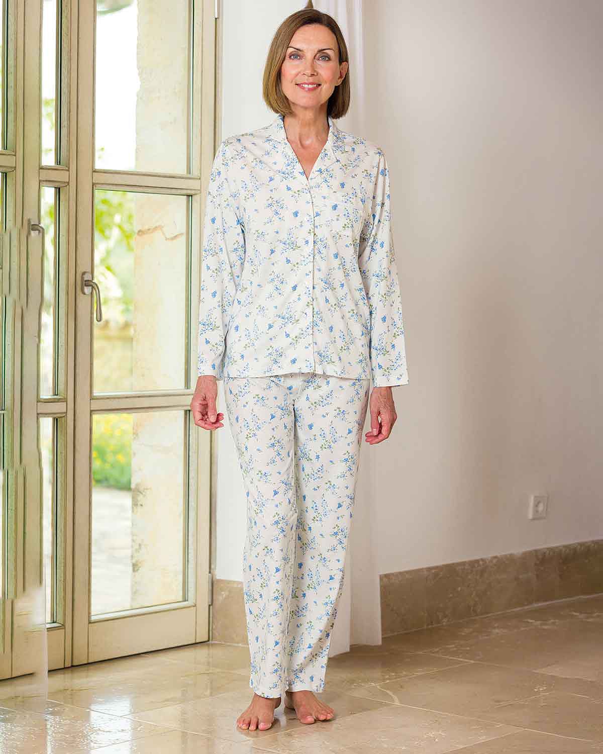 Genevieve Long Sleeve Cotton Pyjamas - Country Collection