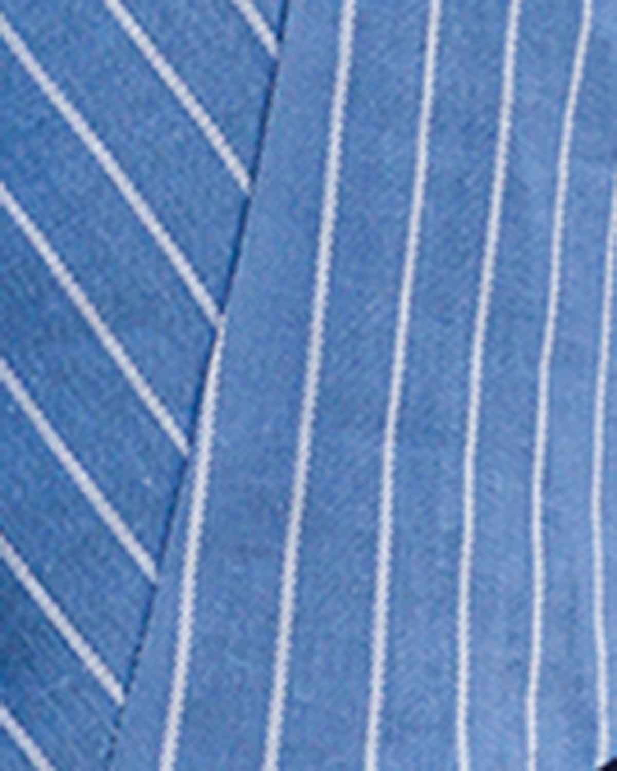 Robyn Striped Linen Mix Long Sleeve Blouse - Image 3 - Country Collection
