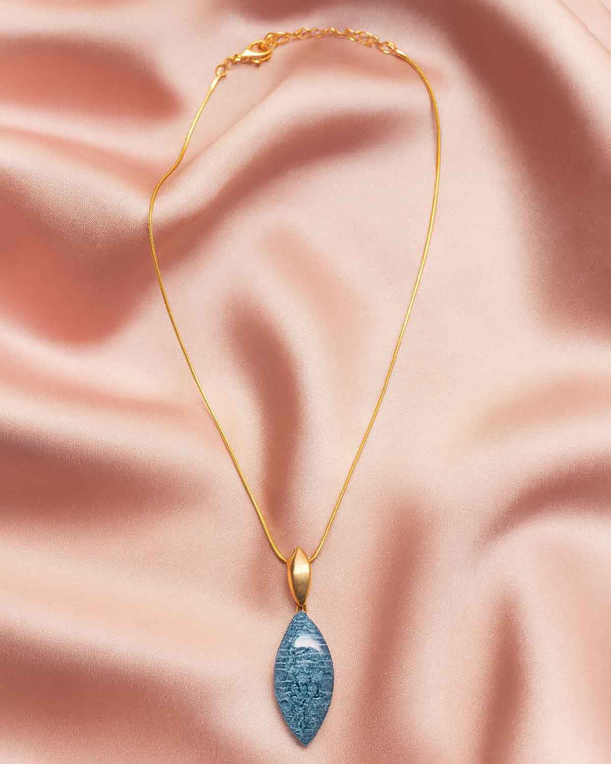 Kiara Enamel & Gold Effect Necklace - Country Collection