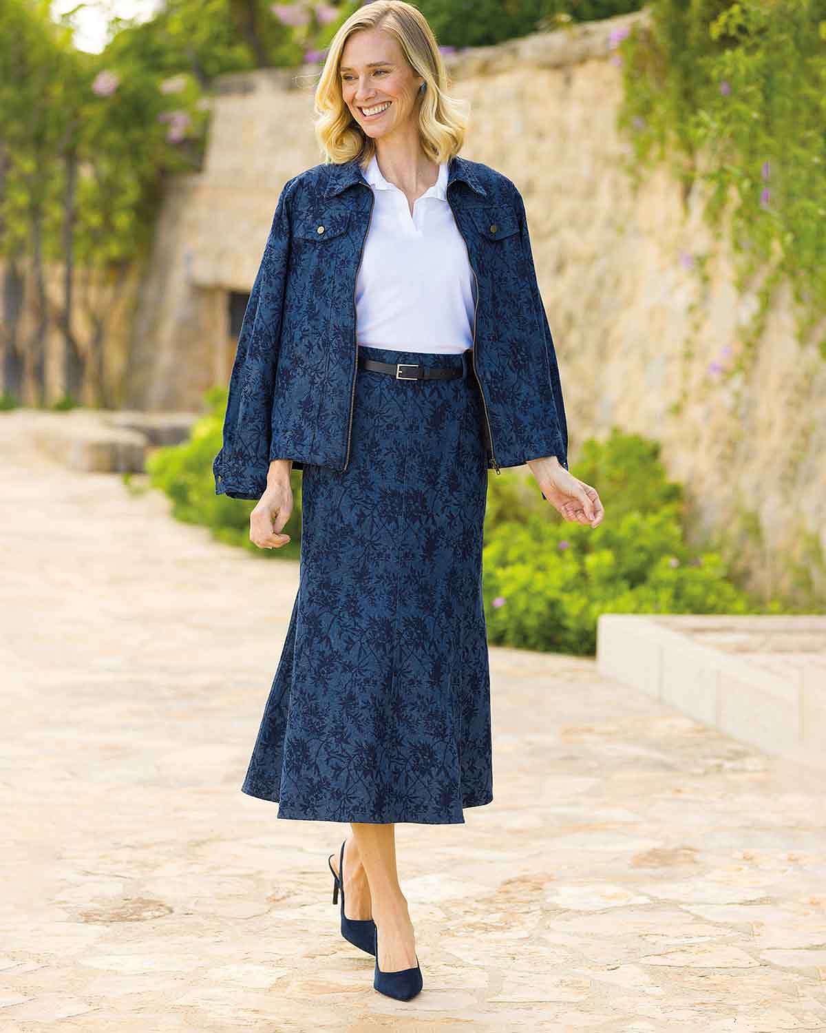 Joy Floral Denim Jacket - Image 2 - Country Collection