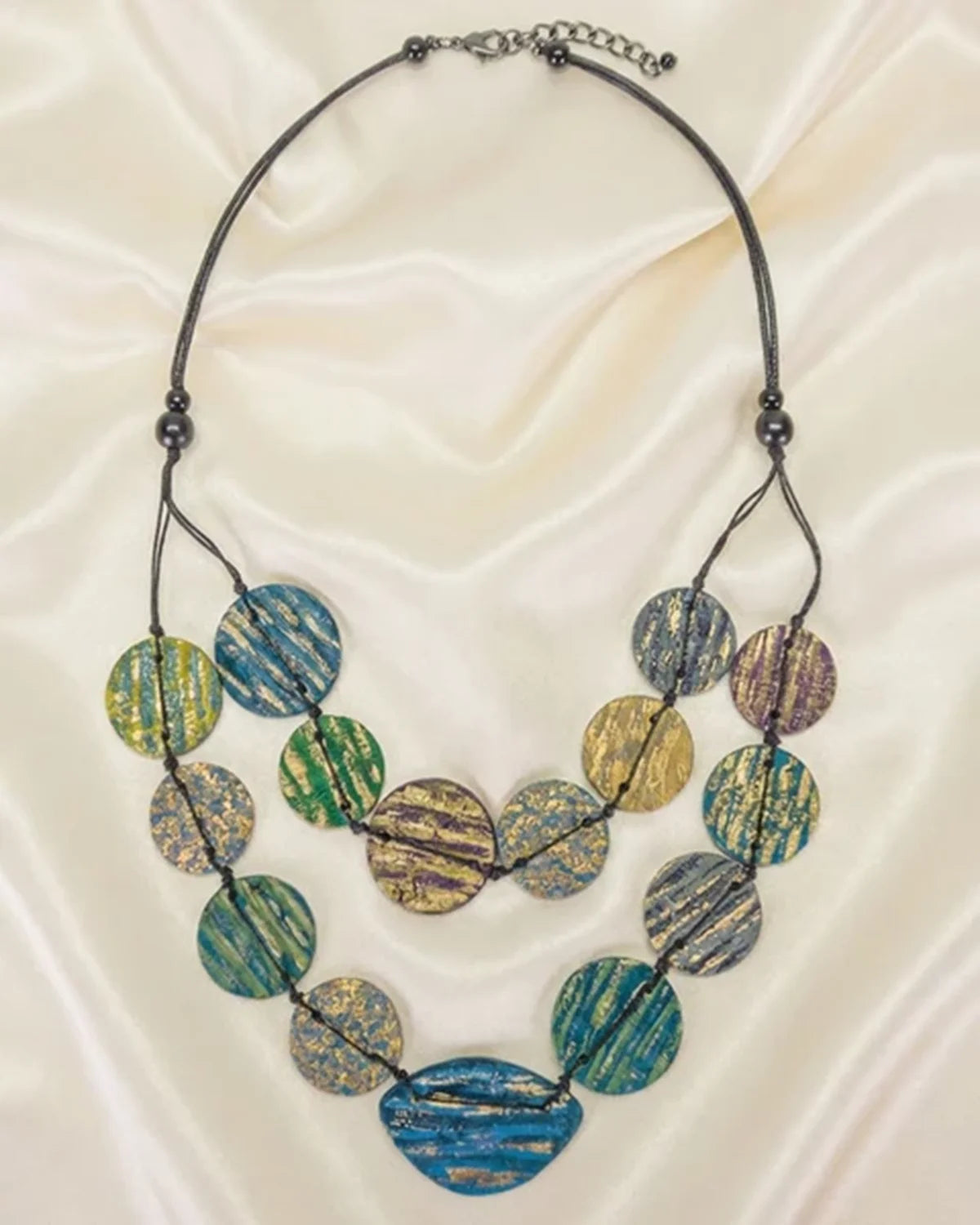 Double Layered Disc Necklace