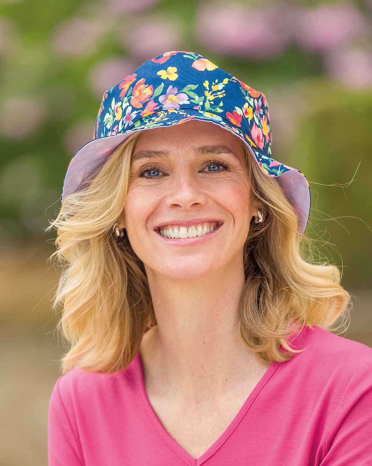 Clarissa Reversible Cotton Sun Hat - Country Collection