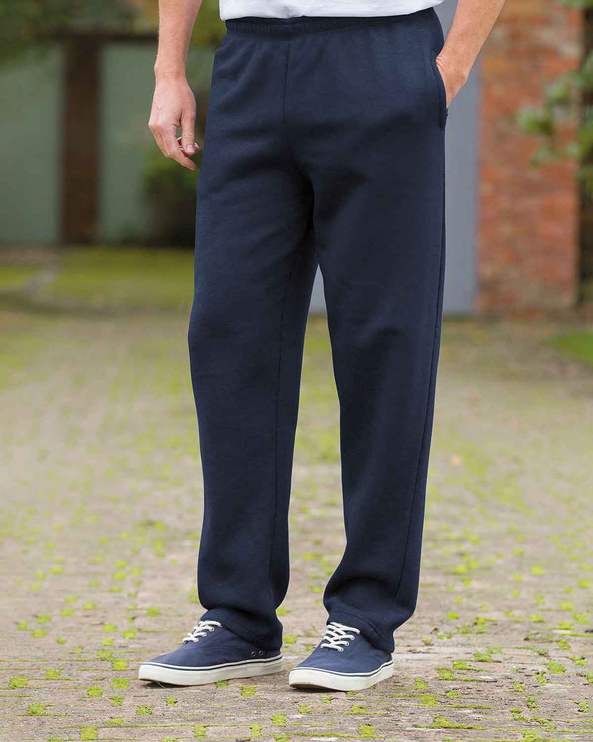 Mens Cotton Mix Leisure Trouser - Navy - Country Collection