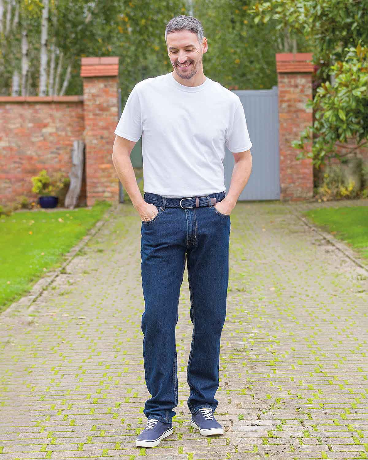 Mens Straight Leg Denim Jeans - Image 2 - Country Collection
