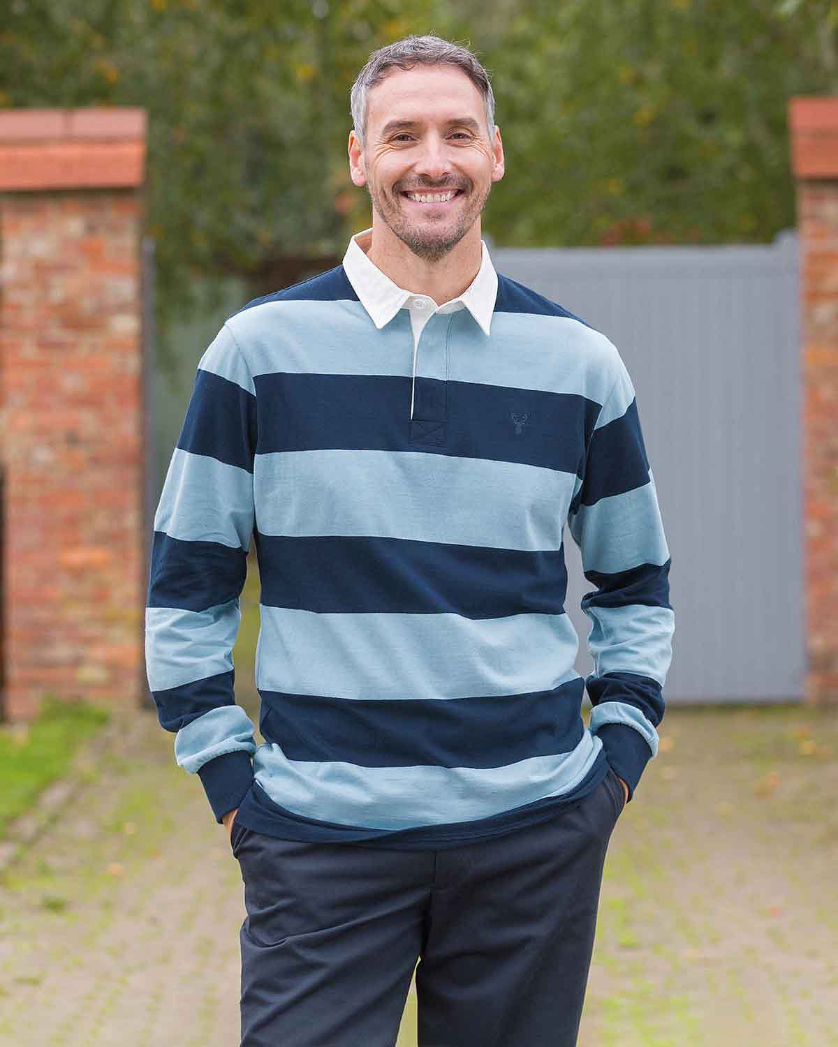 Beckley Pure Cotton Striped Polo Shirt - Country Collection