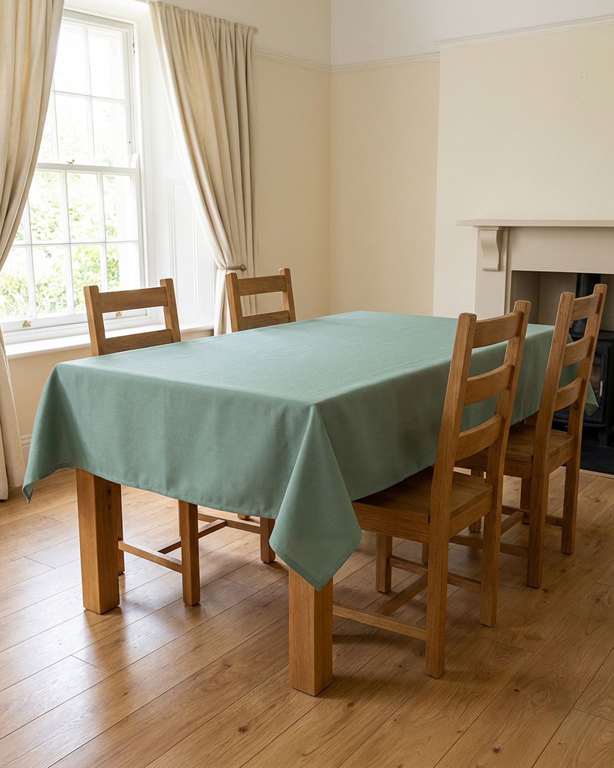 Easycare Fabric Tablecloth - Duck egg - Country Collection