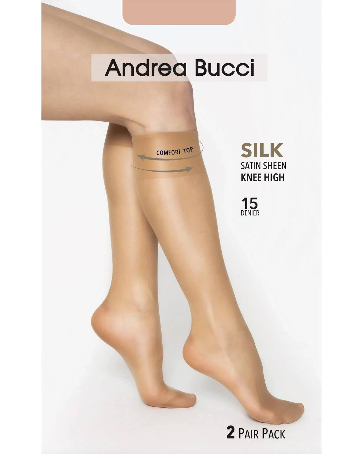 Luxury 15 Denier Knee Highs- Natural