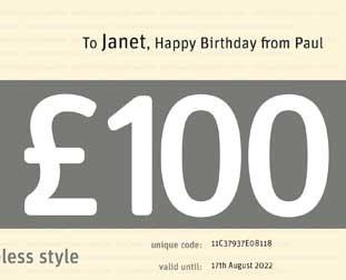 An example of how your gift voucher should be completed