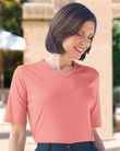 Silky Cotton V Neck Top 
