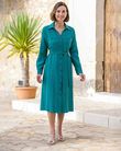 Olympia Poly Mix Long Sleeve Shirt Dress