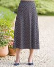 Brianna Patterned Viscose A Line Lined Skirt