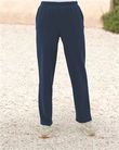 Ladies Cotton Mix Navy Pull On Leisure Trousers