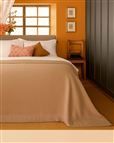 Pure Wool Satin Bound Blankets - Champagne
