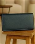 Ladies Soft Leather Purse - Navy