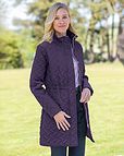Ursula Quilted Showerproof 3/4 Length Coat