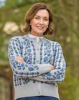Melina Long Sleeved Floral Lambswool Cardigan
