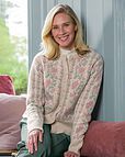 Melina Long Sleeved Floral Lambswool Cardigan