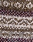 Chestnut Shetland Fairisle Cardigan Mens