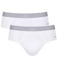 Mens Sloggi Brief 2 Pair Pack - White