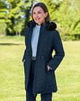 Selma Navy Showerproof Coat