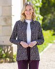 Joanna Patterned Cotton Babycord Long Sleeve Blouse