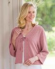 Juliet Pink Ribbon Tie Bed Jacket
