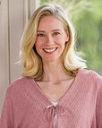 Juliet Pink Ribbon Tie Bed Jacket