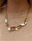 Cecilia Multi-Coloured Enamel Ladies Necklace