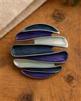 Faith Silver Effect Enamel Magnetic Brooch