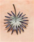 Elora Silver Effect Enamel Magnetic Brooch