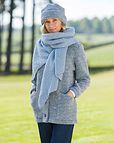 Dorothea Pale Blue Button Though Jacket