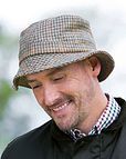 Checked Yorkshire Tweed Poacher Hat