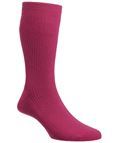 Ladies Wool-Rich Soft Top Socks - Magenta