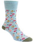 Ladies Cotton-Rich Comfort Top Socks - China Blue