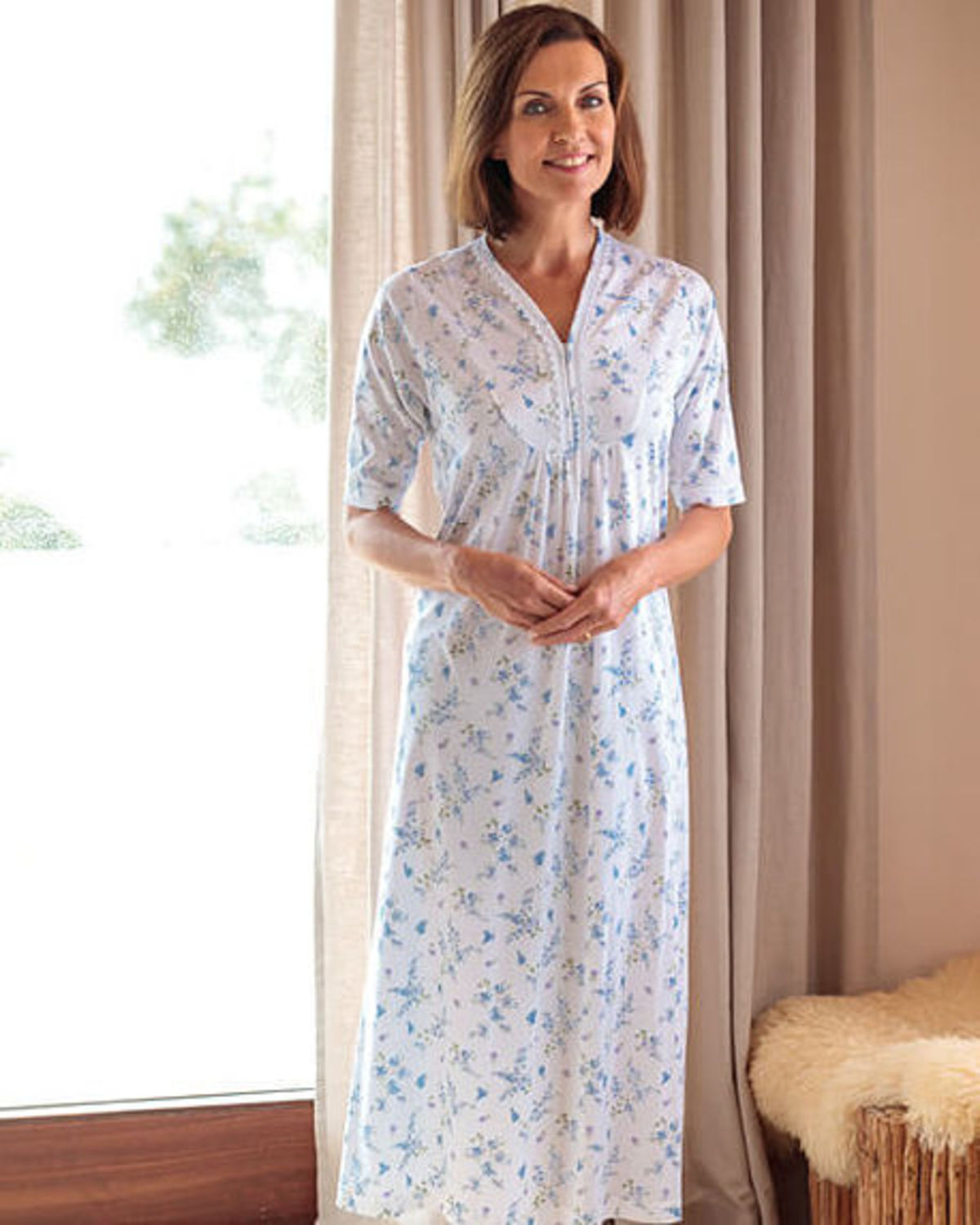 ladies cotton nightdress uk