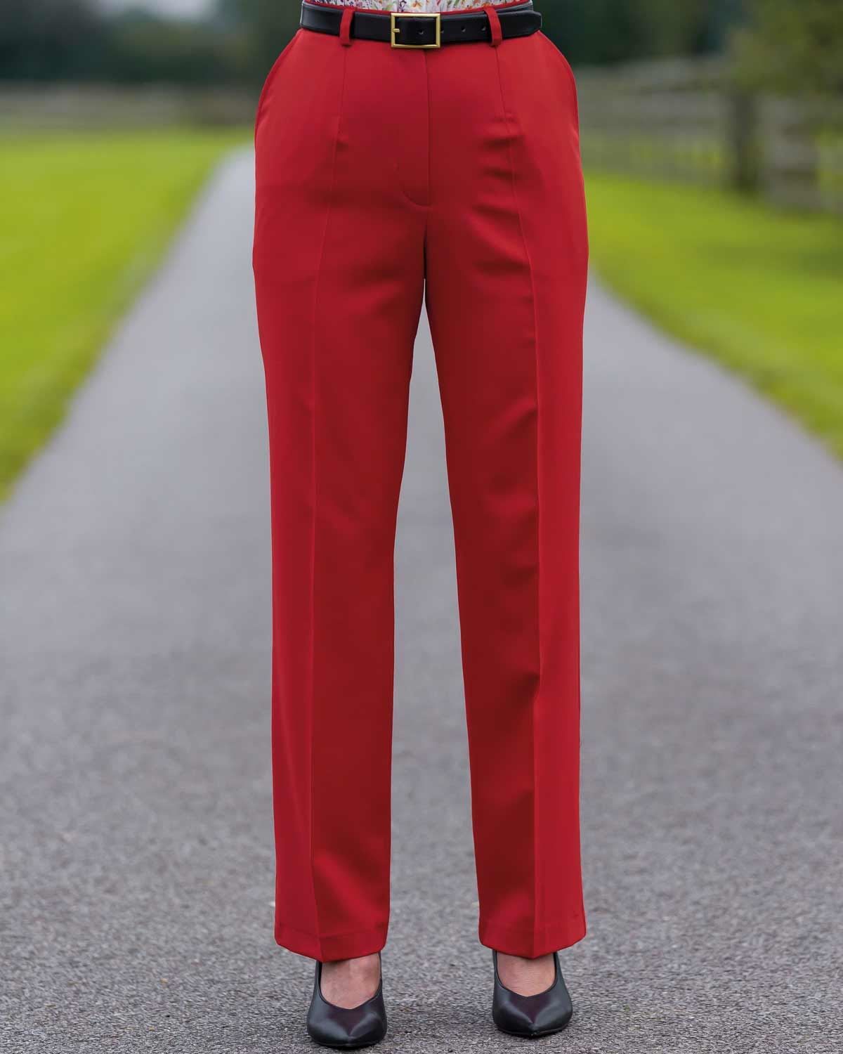 Sandown Red Trousers Ladies  Country Collection