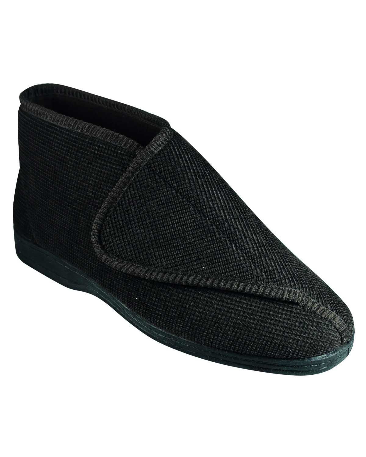 velcro boot slippers for mens