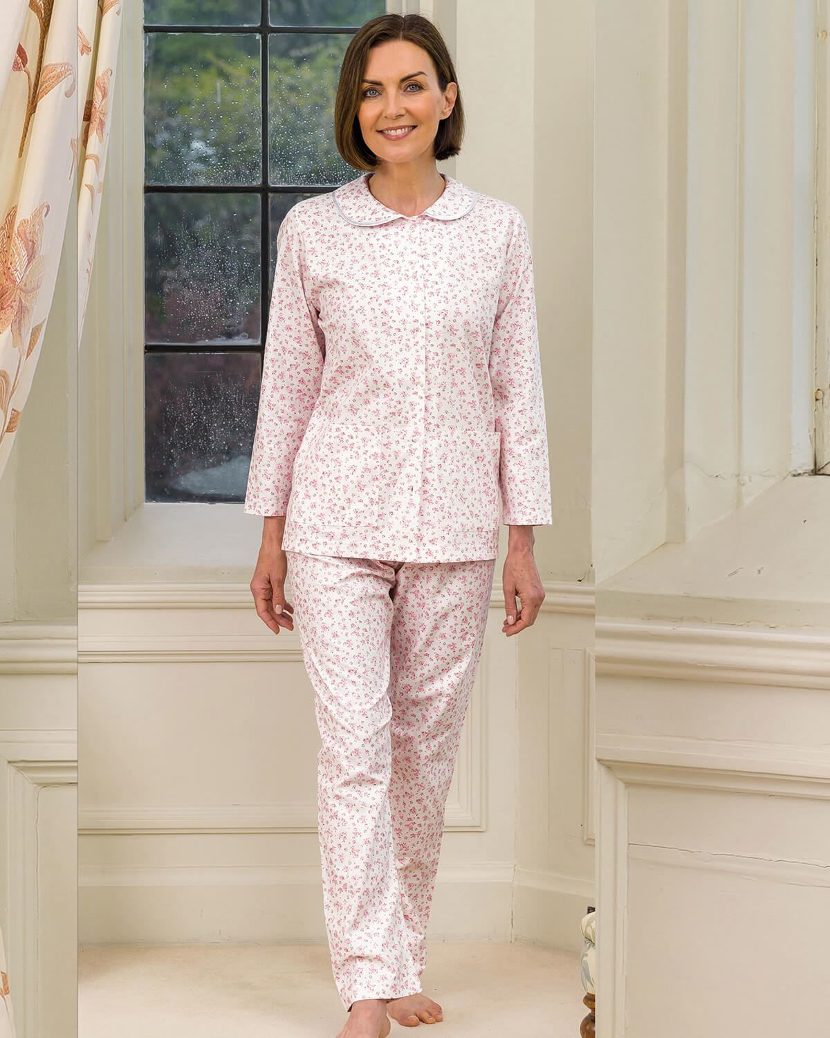 Country Rose Pyjamas, Ladies Pyjamas, Ladies Nightwear