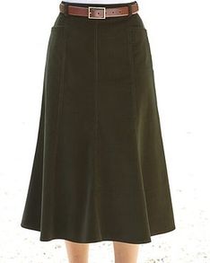 Needlecord Skirt Available in 3 Colours
