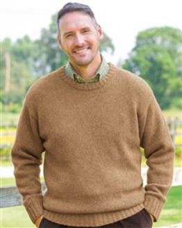 Shetland Crew Neck Jumper Mens